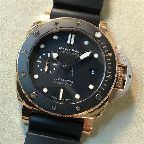 Panerai Submersible Goldtech 42 Mm PAM 01164 .